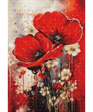 Cross Stitch Kit Luca-S - The Dance of The Poppies, B7046