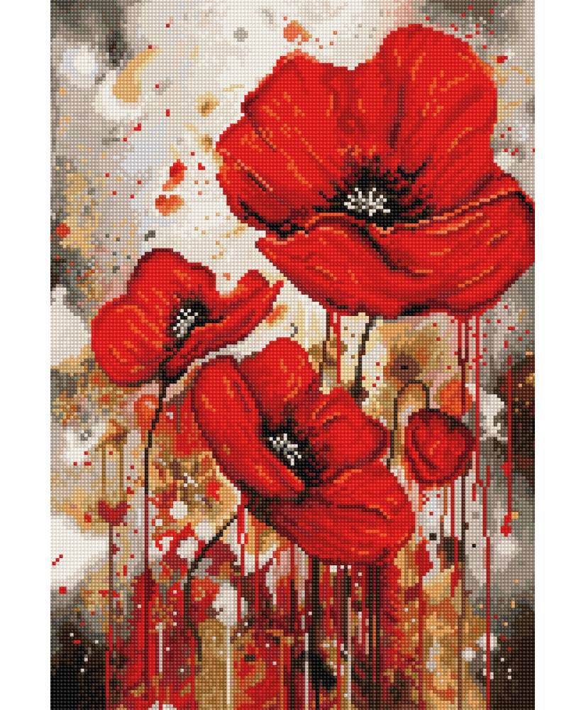 Cross Stitch Kit Luca-S - The Vibration of Poppies, B7044