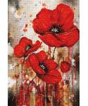 Cross Stitch Kit Luca-S - The Vibration of Poppies, B7044