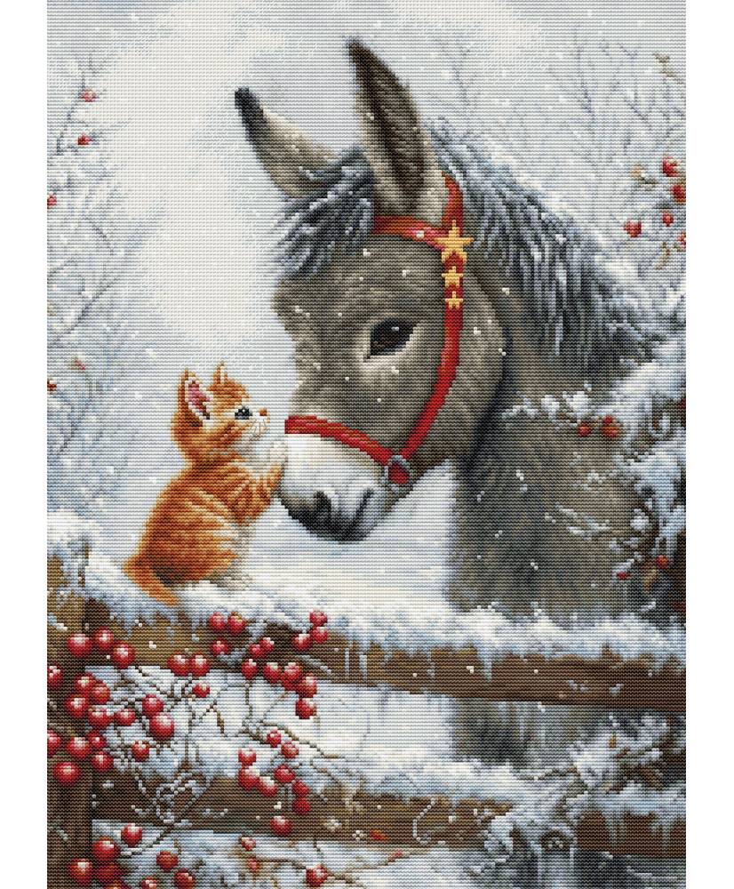 Cross Stitch Kit Luca-S - Warm Hug, B5075