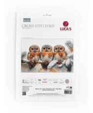 Cross Stitch Kit Luca-S - Owls in The Silence of Winter, BU5077