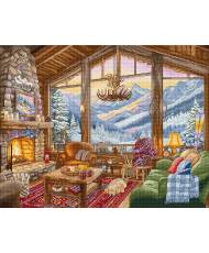 Letistitch Cross Stitch Kit Winter Lodge, L9922