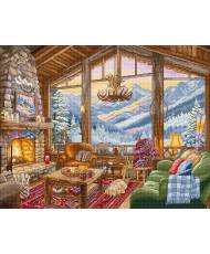 Letistitch Cross Stitch Kit Winter Lodge, L9922