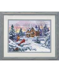 Dimensions Gold Collection Counted Cross Stitch Kit, Winter Memories (Aida 14ct), 35155