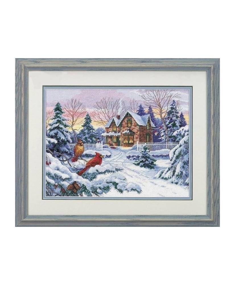 Dimensions Gold Collection Counted Cross Stitch Kit, Winter Memories (Aida 14ct), 35155