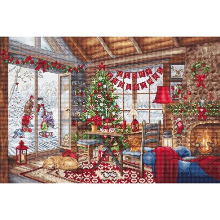 Cross stitch kit, LETISTITCH (L8105) Christmas Cabin