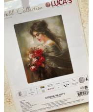 Portrait of a young beautiful stranger cross stitch Gold Collection