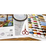 Letistitch Cross Stitch Kit Winter Lodge, L9922