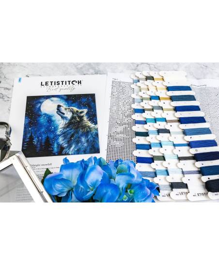 Letistitch Cross Stitch Kit Midnight snowfall, L9923