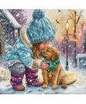 Letistitch Cross Stitch Kit Best friends, L9925