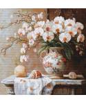 Cross Stitch Kit Luca-S GOLD - The Elegance of the Orchid, B714