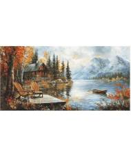 Cross Stitch Kit Luca-S GOLD -Echoes of the autumn season, B716