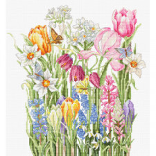 Cross-Stitch Kit March Bouquet, Luca-S B2388