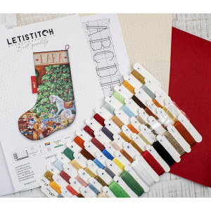 Letistitch Cozy Christmas Stocking Cross Stitch Kit L8010