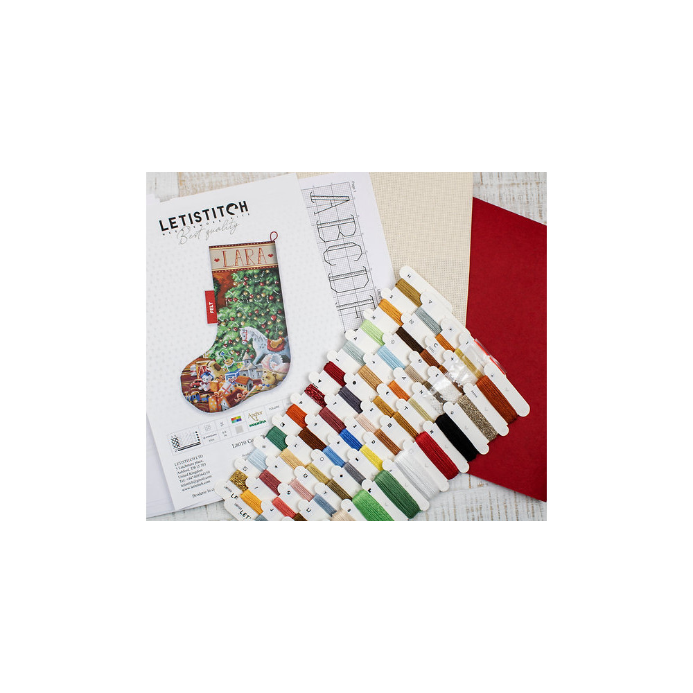 Buy Set for Cross Stitching Cozy Christmas Stocking Letistitch L8010, €  55,09
