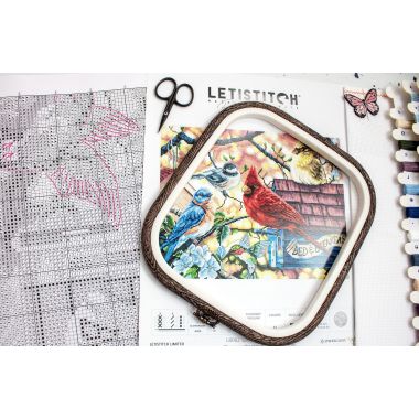 Cross Stitch Kit “Springtime Songbirds” LETISTITCH L8062