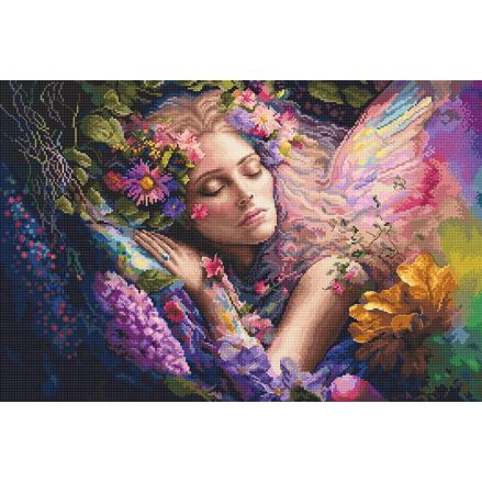 Cross Stitch Kit “Bed of Flowers/Lit de Fleurs” LETISTITCH L8081