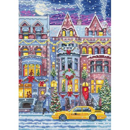Cross Stitch Kit “Winter Townhouse” LETISTITCH L8076