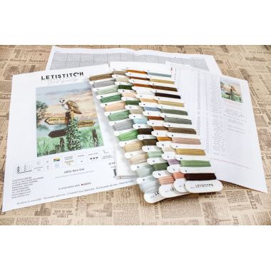 LetiStitch Counted Cross Stitch Kit L8031 – Barn Owl