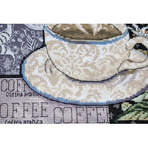 Cross-Stitch Kit “Lion Coffee C”  LETISTITCH LETI 994