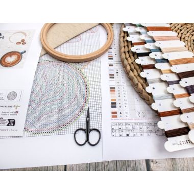 Letistitch Life’s too short for a bad coffee, Cross Stitch Kit L8097