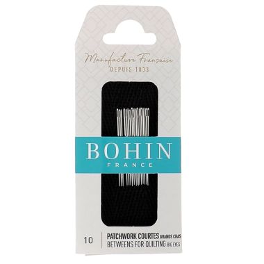 Bohin Betweens Quilting Needles 00323 – 20 pcs, Size 10, Big Eye