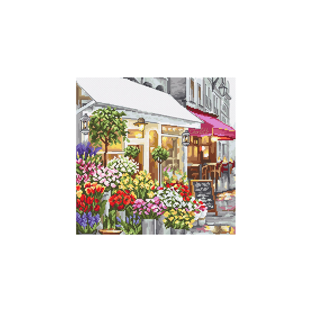 Cross-Stitch Kit “Flower Shop”  LETISTITCH LETI 986