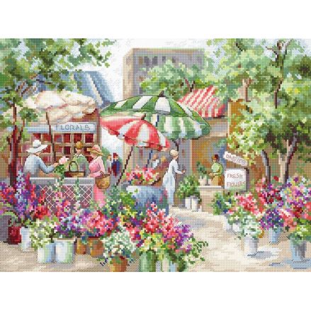 Cross Stitch Kit Flower Market, Letistitch LETI 978