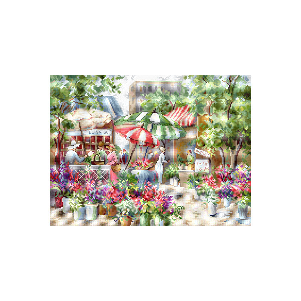 Cross-Stitch Kit “Flower Market”  LETISTITCH LETI 978