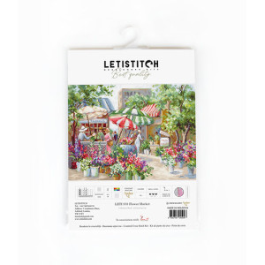 Cross Stitch Kit Flower Market, Letistitch LETI 978