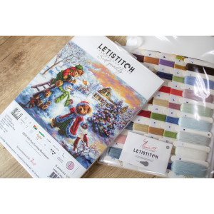 Cross-Stitch Kit “Loving Merriment”  LETISTITCH LETI 970