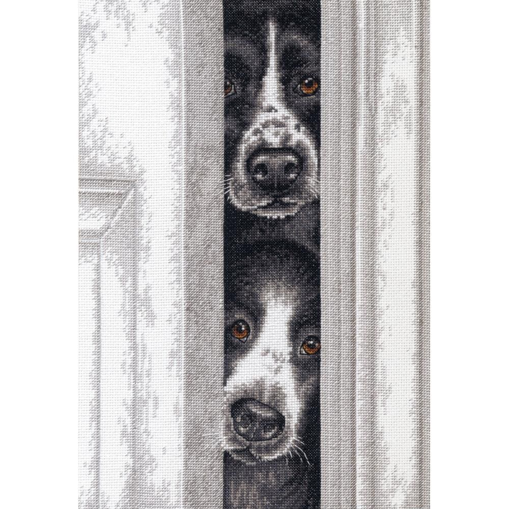 Dimensions Counted Cross Stitch Kit 70-35400 – Peeking Pups