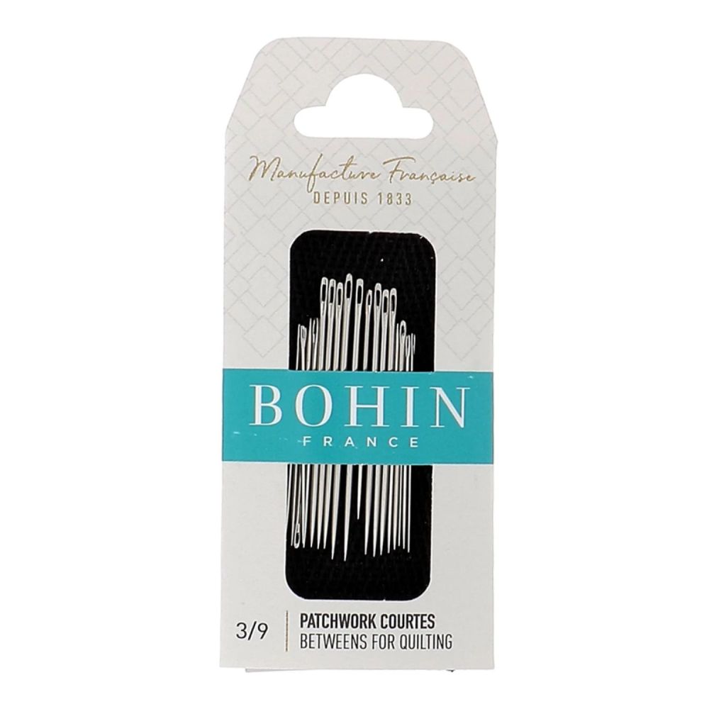 Bohin Betweens Quilting Needles 00368 – 20 pcs, Assorted Sizes 3/9 Bohin Betweens Quilting Needles 00368 – 20 pcs, Assorted Sizes 3/9