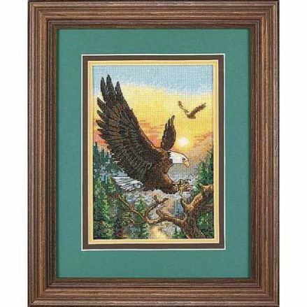 Dimensions Gold Collection Petites Counted Cross Stitch Eagles, 18 Count, 06759