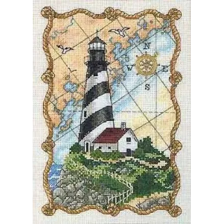 Dimensions Gold Collection Petites Counted Cross Stitch Kit, Mariner's Light (Aida 18ct), 06779