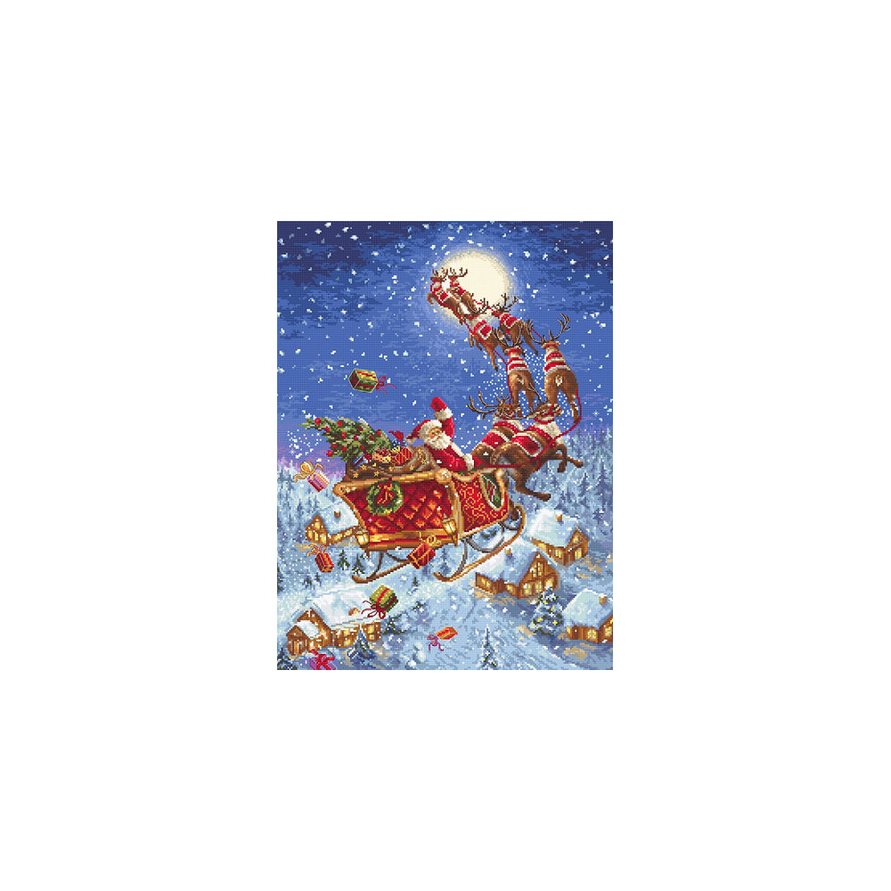 Cross-Stitch Kit The reindeers on their way!  LETISTITCH LETI 958