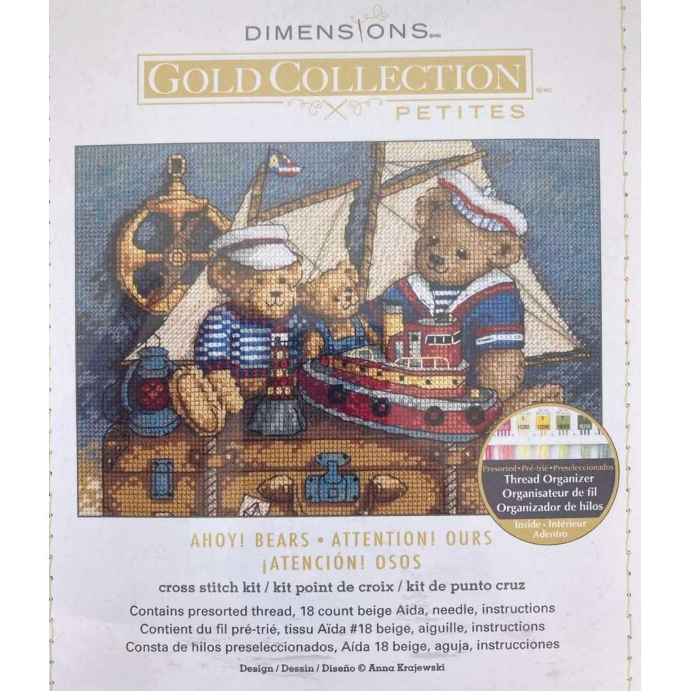 Dimensions Counted Cross Stitch Kit 06994 – Ahoy! Bears