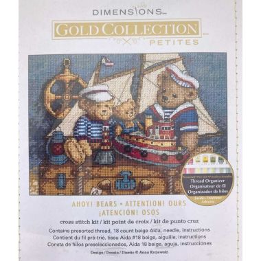 Dimensions Counted Cross Stitch Kit 06994 – Ahoy! Bears