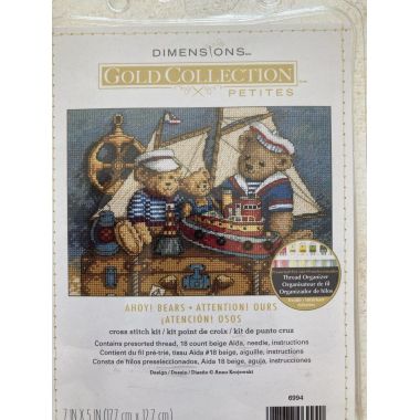 Dimensions Counted Cross Stitch Kit 06994 – Ahoy! Bears