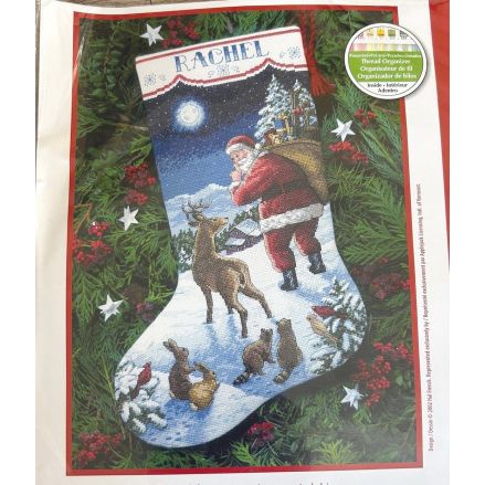 Counted Cross Stitch Kit Santa's Arrival Stocking, Dimensions 8683