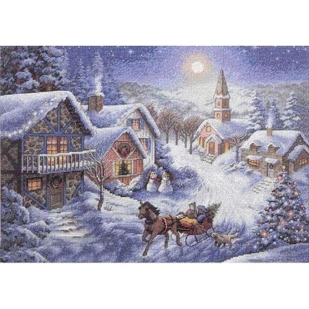 Dimensions Gold Collection Counted Cross Stitch Kit Sleigh Ride (Aida 16ct), 08689