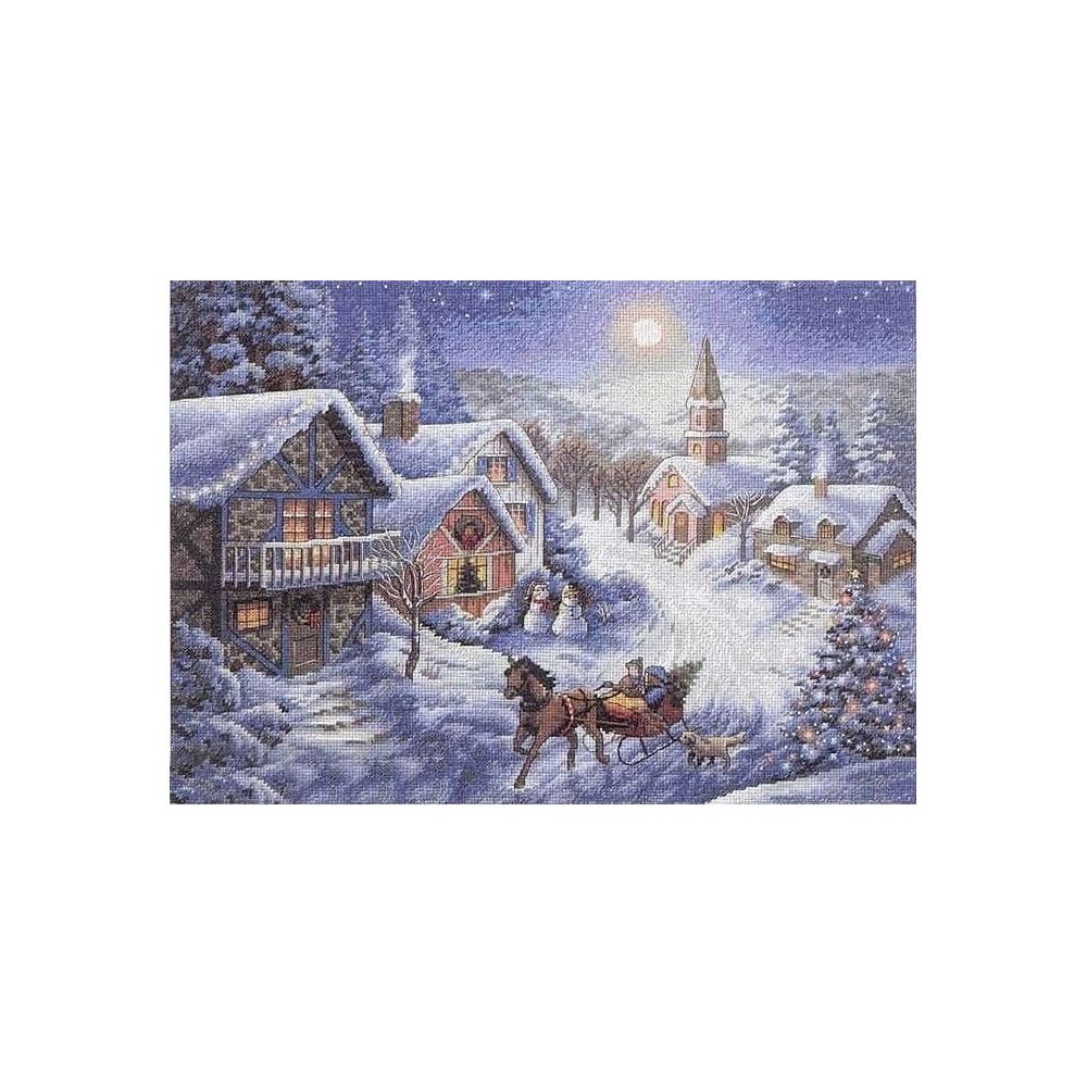 Dimensions Gold Collection Counted Cross Stitch Kit Sleigh Ride (Aida 16ct), 08689