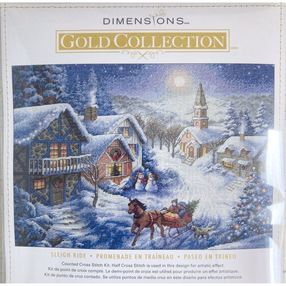 Dimensions Counted Cross Stitch Kit 08689 – Sleigh Ride