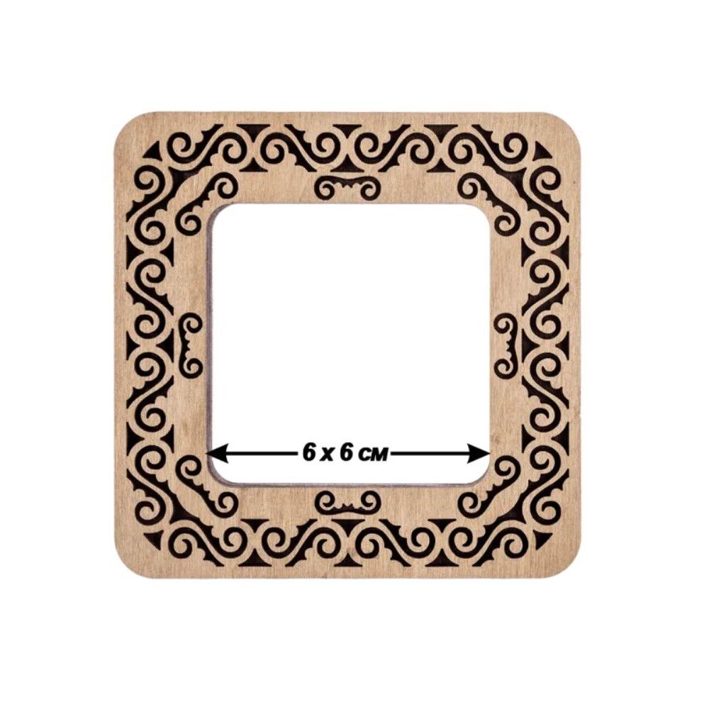 Plywood hoop for Mill-Hill beading kits and for perforated paper.
