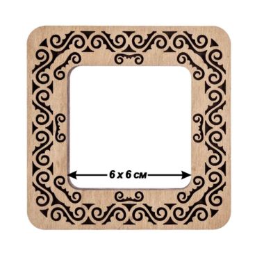 Plywood hoop for Mill-Hill beading kits and for perforated paper.