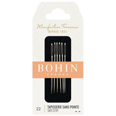 Bohin Tapestry Needles 00834 – 6 pcs, Size 22