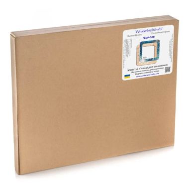 Extra Big Hoop with magnetic holders from plywood for Embroidery and Cross stitching, celadon color, 7.5x7.5 IN (19x19 cm)