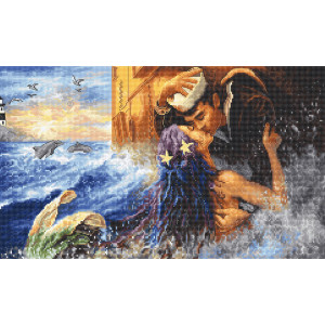 Cross-Stitch Kit “Mermaid kiss”  LETISTITCH LETI 940
