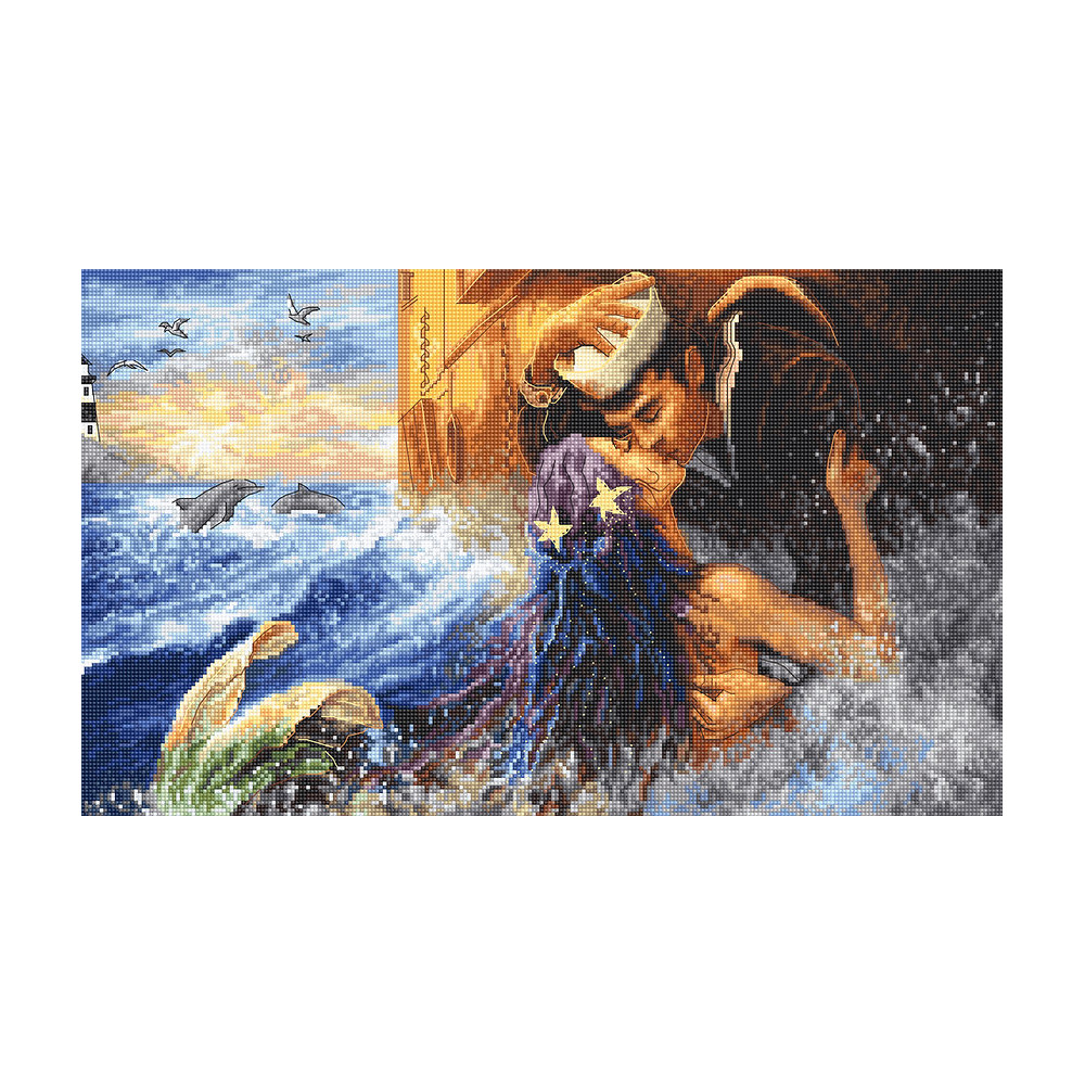 Letistitch Mermaid Kiss Cross Stitch Kit LETI 940