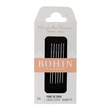 Bohin Tapestry Needles 00838 – 6 pcs, Size 26